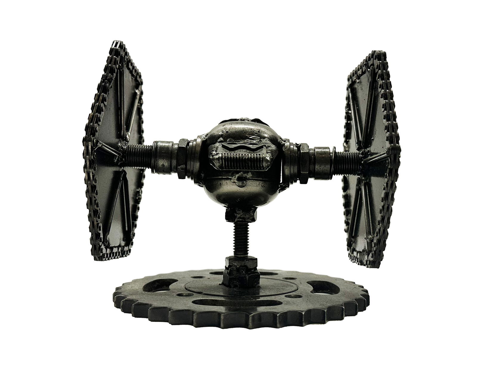 STAR WARS 'Tie Fighter' Auto-Scrap Art Sculpture (1 of 4)
