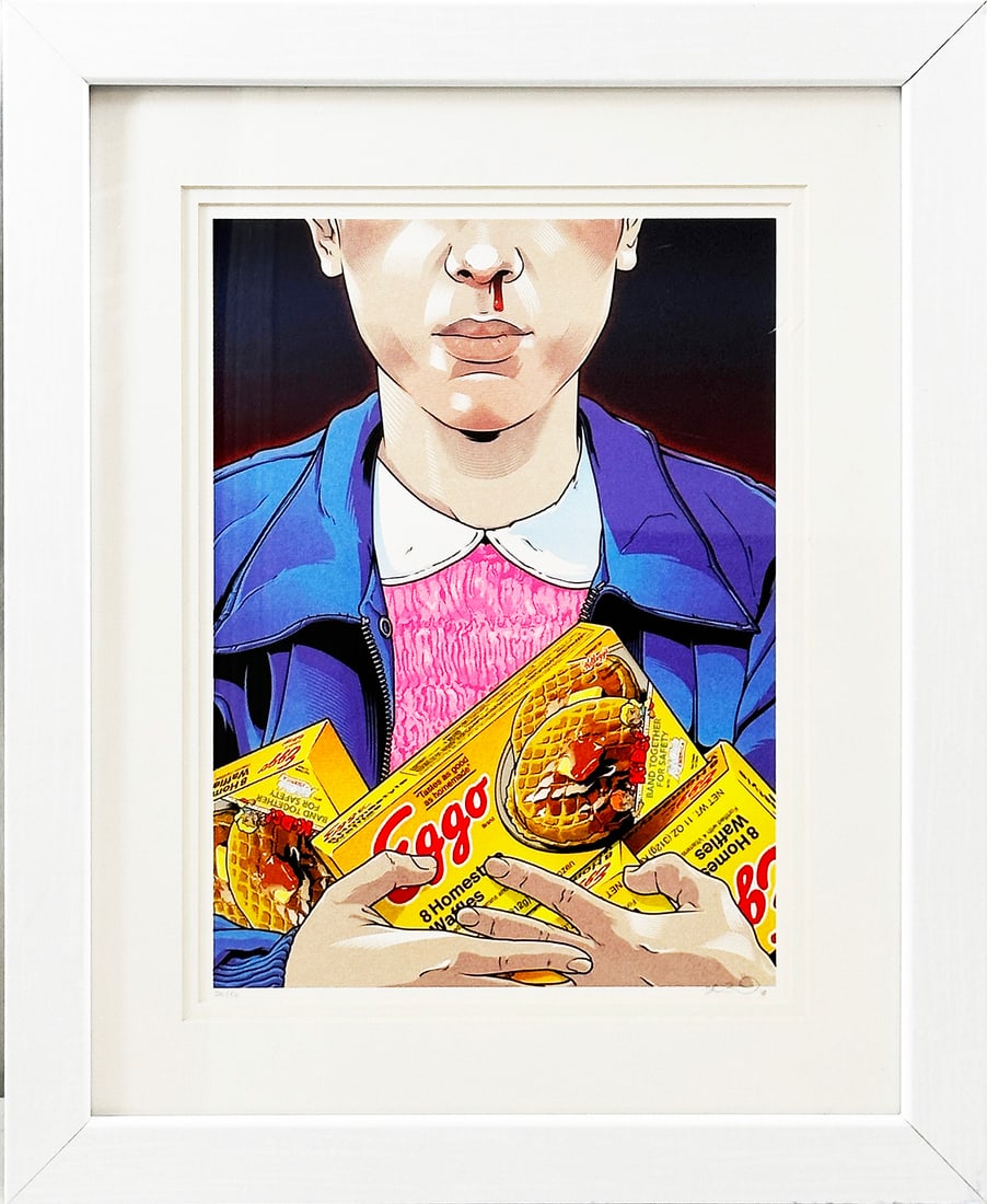 JOSHUA BUDICH 'Stranger Things: Eleven' Framed Screen Print (1 of 8)