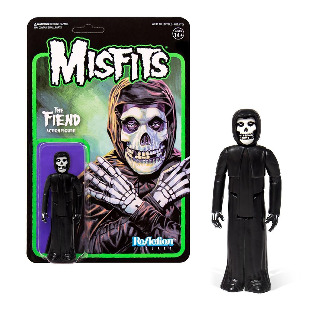 The MISFITS x Super 7 'The Fiend' (black) "ReAction" Figure (1 of 6)