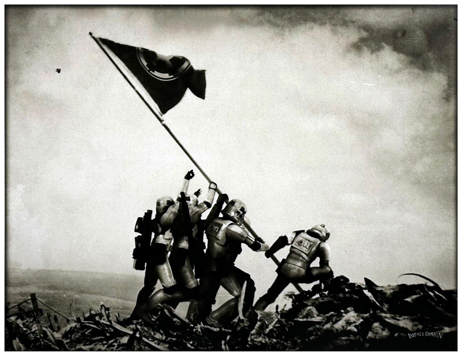 STAR WARS x BILLY LUDWIG 'SW vs WWII: Rise' (2005) Offset Lithograph (1 of 5)