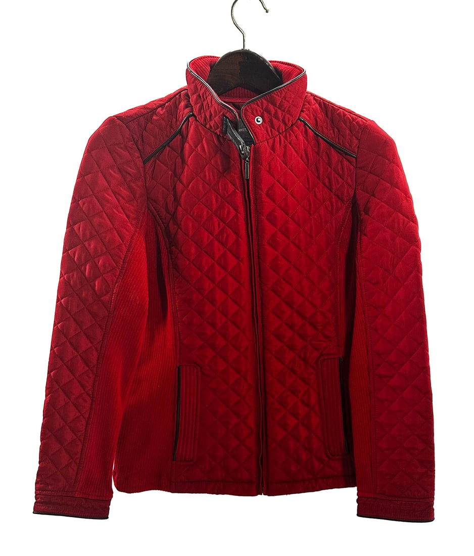 JOHNSTON + MURPHY 'Quilt Jacket' (red) NEW Women's Small Full-Zip Coat (1 of 6)