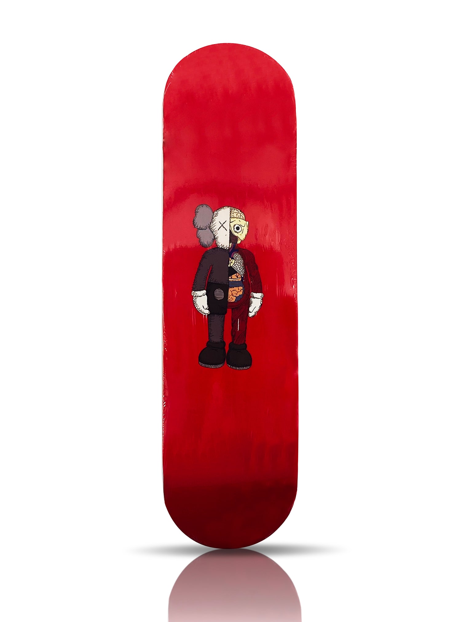 小物 SUPREME KAWS Chalk Logo Skateboard RED Kaws X Hyphy Decks 'flayed Companion' (2005 2007) Skateboard