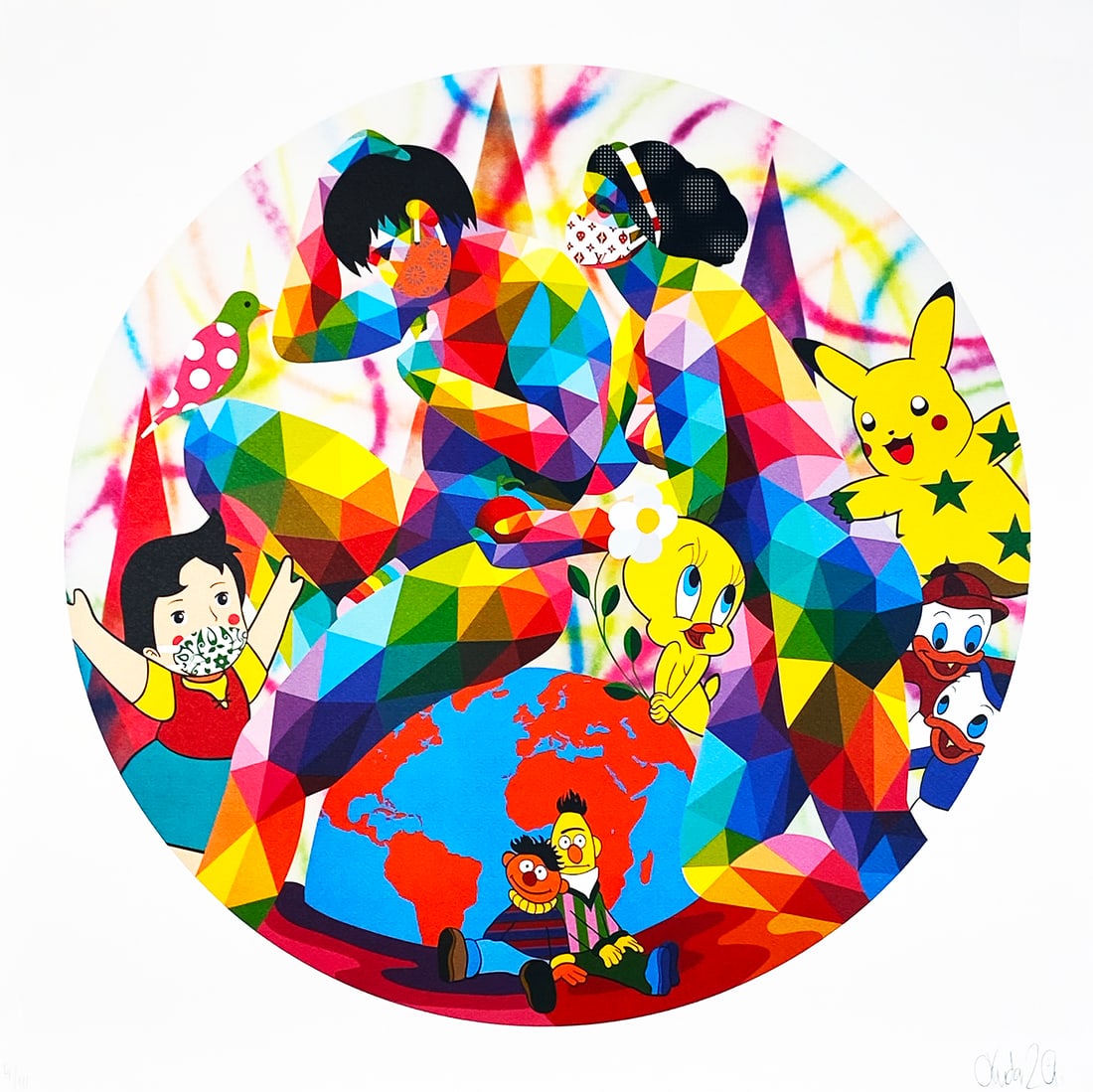 OKUDA SAN MIGUEL 'Love in Pandemia' (2020) Giclee Print (1 of 8)