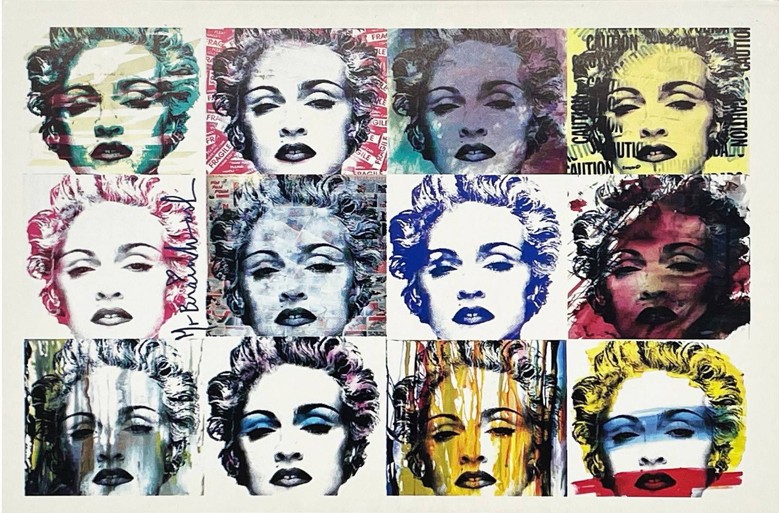 MR. BRAINWASH 'Many Madonnas' (2010) Original 'Icons' Show Card (1 of 6)