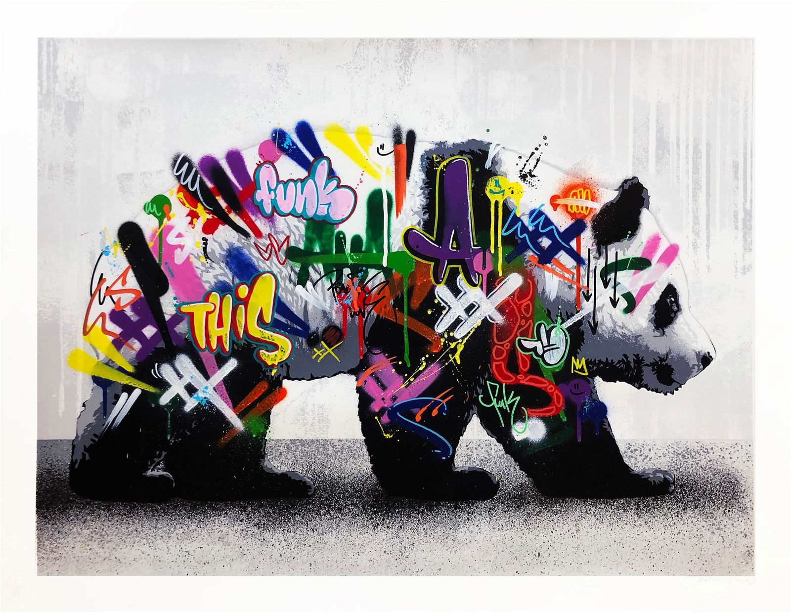 MARTIN WHATSON 'Panda' (2020) Hand-Finished (Restored) PP Screen Print (1 of 18)