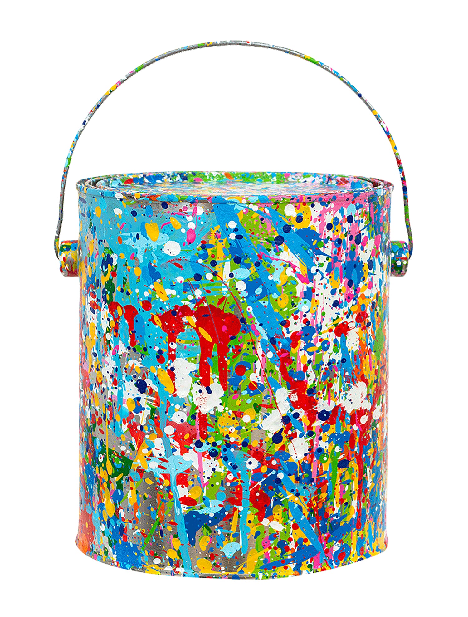 MR. BRAINWASH 'Splash Bucket' (2023) Hand-Painted Paint Bucket (1 of 11)