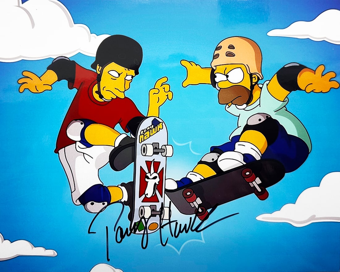 TONY HAWK x The Simpsons 'Barting Over' (2003) Hand-Signed 8x10 Photo (1 of 3)