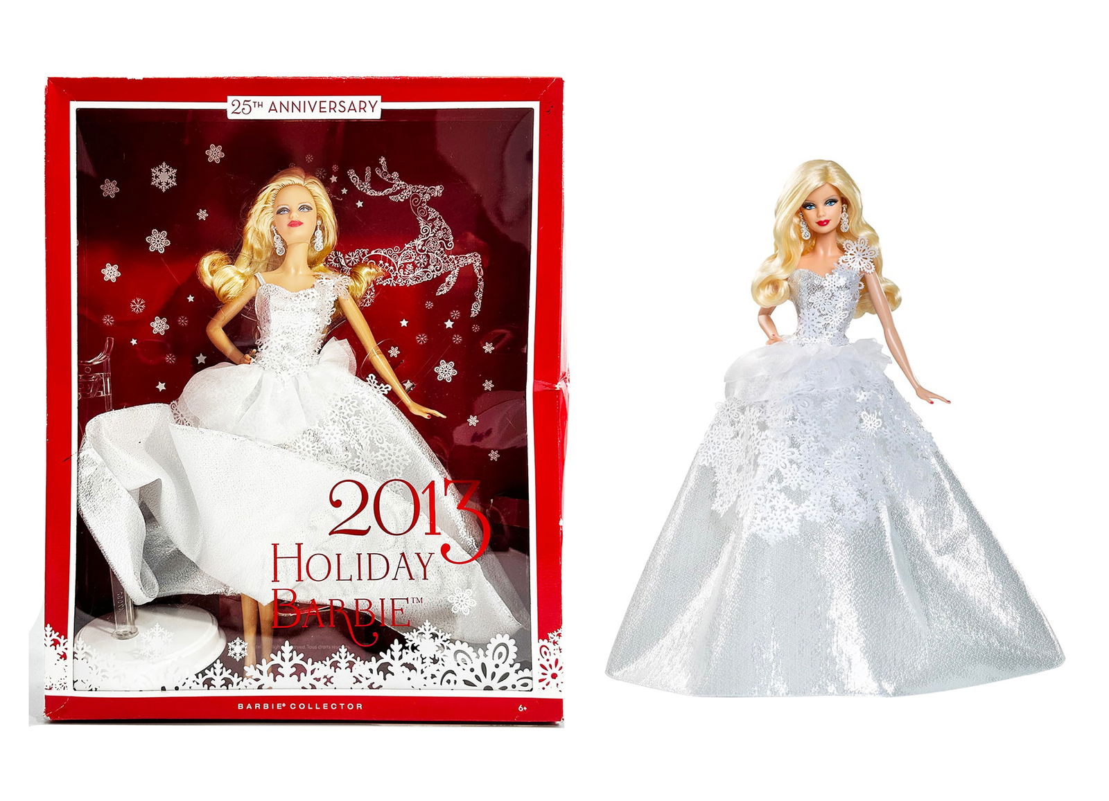 BARBIE x Mattel '2013 Holiday Barbie' (2013) Collectible Doll (1 of 10)