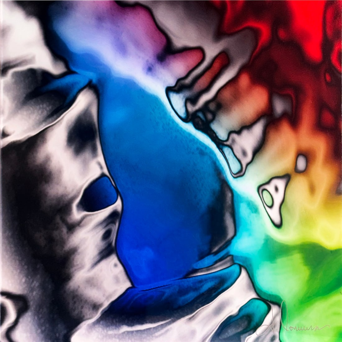 JENNIFER CONVERSE 'Sable' (2012) Archival Crystal Print on Float-Mounted Plexiglass: 'Sable' by Jennifer Converse, 2012 12 x 12 x 1.5 inches 30.5 x 30.5 x 3.8 Centimeters Fugitive crystal archive face mounted to plexiglass. One-off test print by the artist (protegé of famed phot