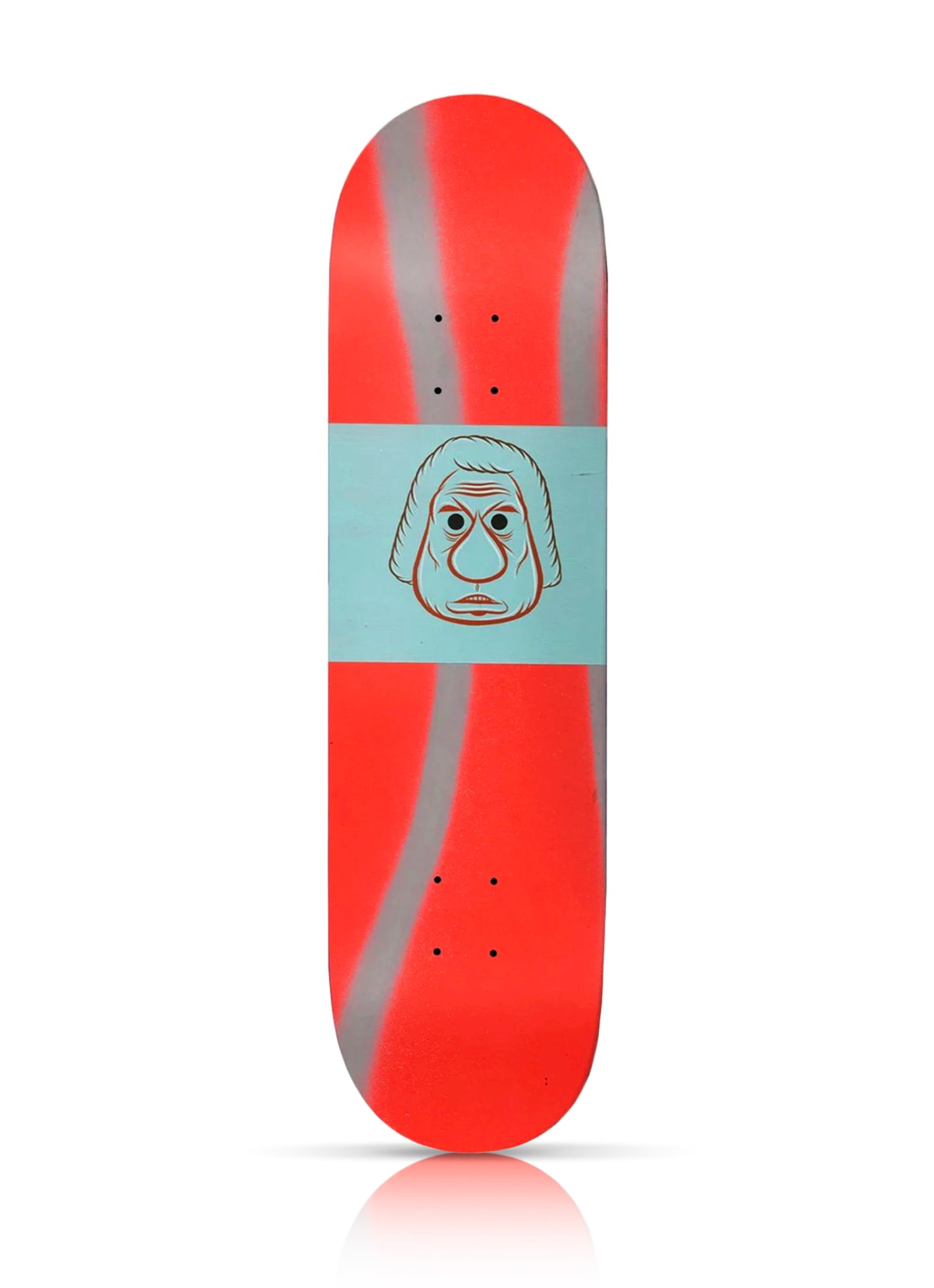 BARRY McGEE x Baker 'Theotis' (2021) Skateboard Deck: 'Theotis' by Barry "Twist" McGee, 2021 Limited Edition Skateboard deck collab. with Baker Skateboards for pro skater Theotis Beasley. 8.3875 x 32 Inches Screen print on 7-ply Canadian Maple hardwood s