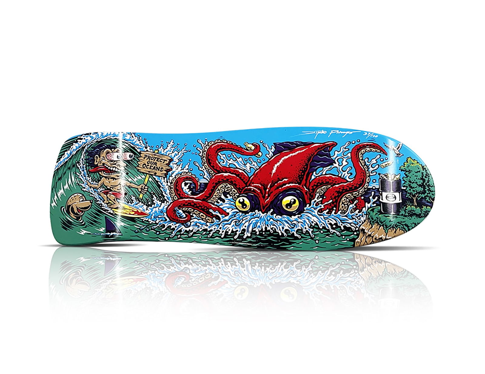 JIM PHILLIPS 'Protect Our Oceans' Skateboard Deck (1 of 7)