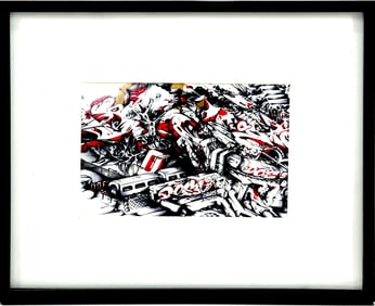 DOES 'We Built this City' (2013) Hand-Signed Framed Artist Postcard