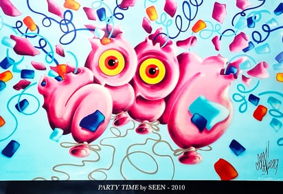 SEEN 'Party Time' (2021) Screen Print Poster