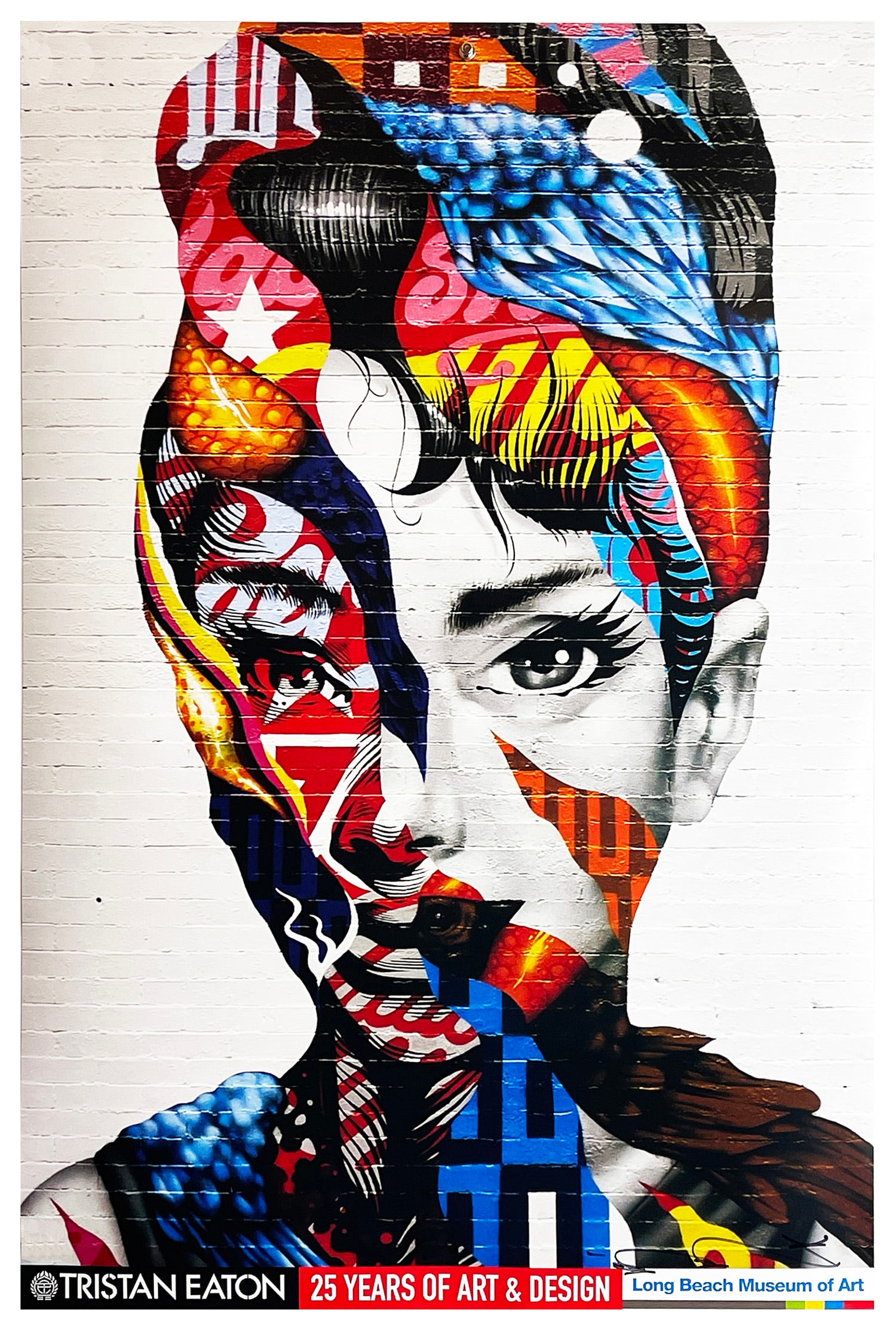 TRISTAN EATON 'Audrey of Mulberry' (2019) Hand-Signed Poster: 'Audrey of Mulberry' by Tristan Eaton, 2019 Based on the artist's original NYC street mural from 2013. 36 x 24 Inches 91.4 x 61 Centimeters Special 4-color process print on high-gloss, 100lb poster ar