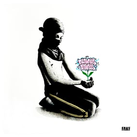 FAKE 'Flower Power' (2024) 5-Color Screen Print (pink)