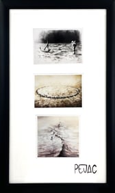 PEJAC 'H2O' + 'So Far, So Close' + 'New Wave' (2019-2022) Custom Framed Lottery Edition Postcard Set