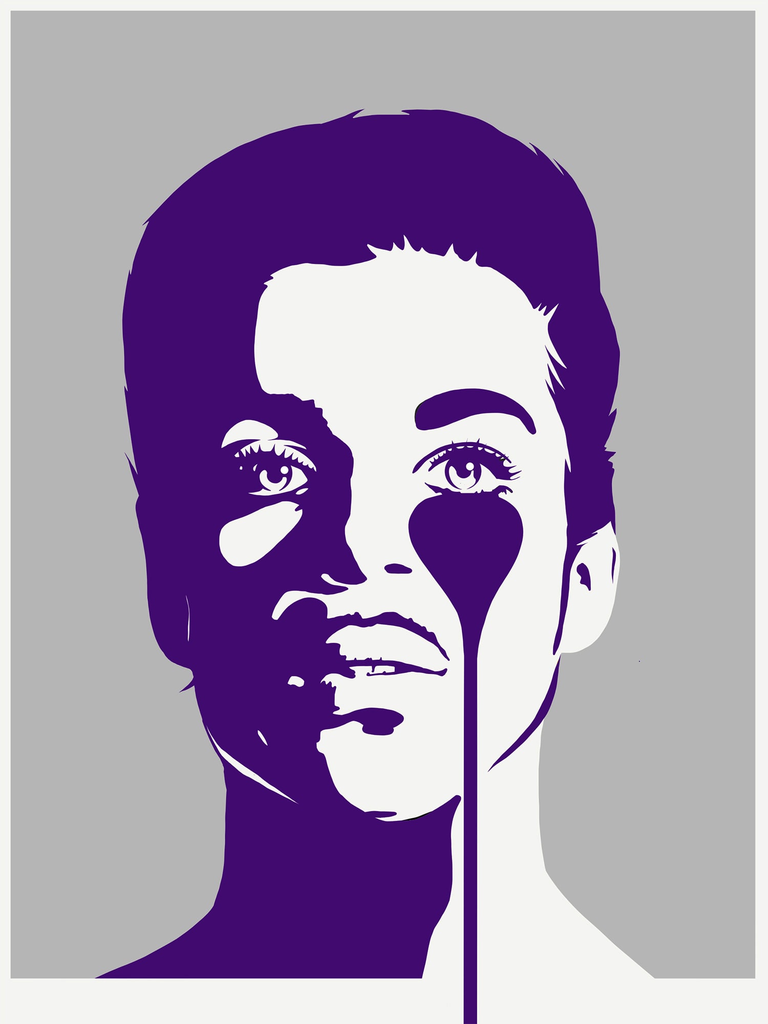 PURE EVIL 'Prince: Diamonds and Pearls' (2020) Screen Print: 'Prince Print' by Pure Evil, 2020 Diamonds and Pearls variant. From Pure Evil's 'Nightmare Series' - an homage to art legend Andy Warhol. 33.5 x 27.5 Inches 85 x 70 Centimeters 2-color screen print on