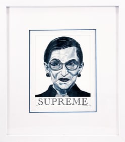 ROBBIE CONAL 'RBG: Supreme' (2019) Custom Framed Archival Pigment Print