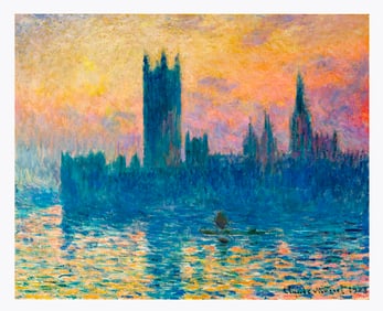 CLAUDE MONET (after) 'Houses of Parliament' (1902) Giclée on Canvas