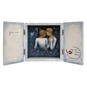 WILLOWTREE x Susan Lordi 'Duet' Bas-Relief Resin Sculpture