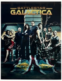 BATTLESTAR GALACTICA (2004-2009) Cast Signed Poster