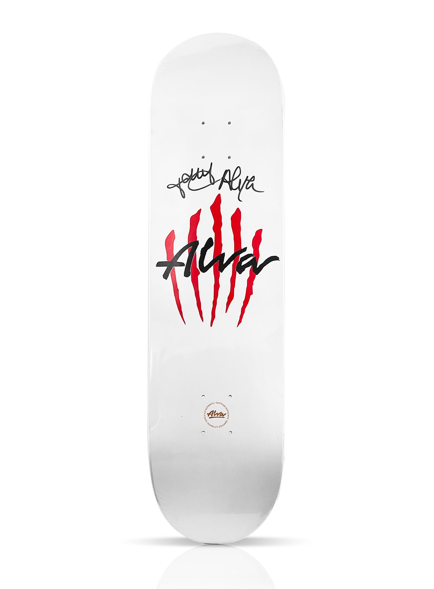 TONY ALVA 'Scratch' (1988) RARE Hand-Signed Skateboard Deck (1 of 2)