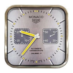 TAG HEUER 'Monaco Calibre 11 Chronograph' (2012) Dealer Wall Clock