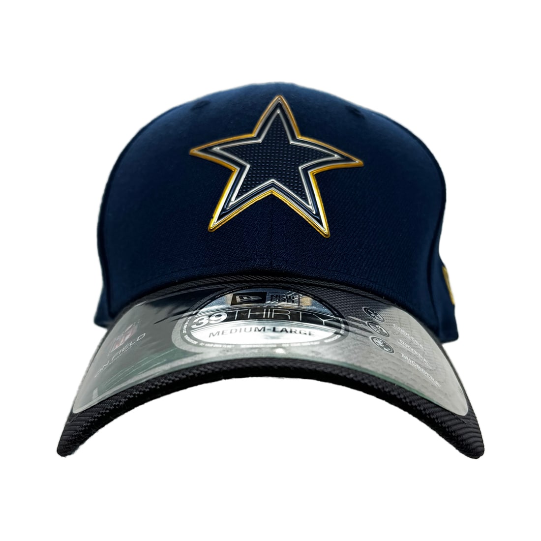 DALLAS COWBOYS 'New Era' (blue) NEW Gold Collection Pro-Fit Hat (1 of 4)