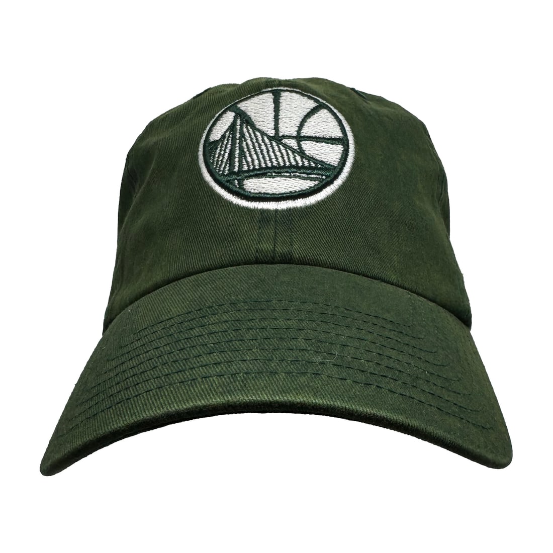 GOLDEN STATE WARRIORS '47Brand' (green) Adjustable Hat: 'Golden State Warriors' by 47Brand Officially licensed adjustable hat. Color(s): Green Size: One size fits most Embroidered classic Bay Bridge logo on unique green-colored hat. Embroidered "47Brand" l