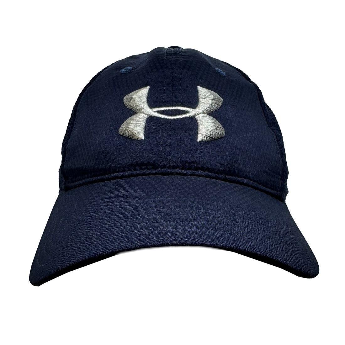 UNDER ARMOUR 'Las Vegas' (blue) Fitted Hat: 'Las Vegas' by Under Armour Color(s): Blue Size: One Size Fits Most Fitted hat with embroidered Under Armour logo. Embroidered "Las Vegas" on side panel. Six panels with eyelets and curved bill.