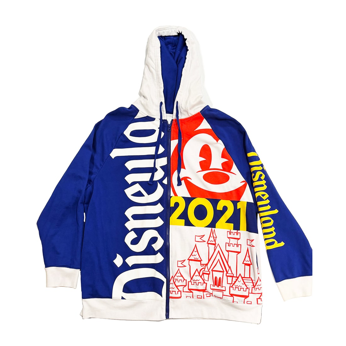 DISNEY 'Disneyland 2021' (multi-color) 3XL Unisex Full-Zip Hoodie (1 of 6)