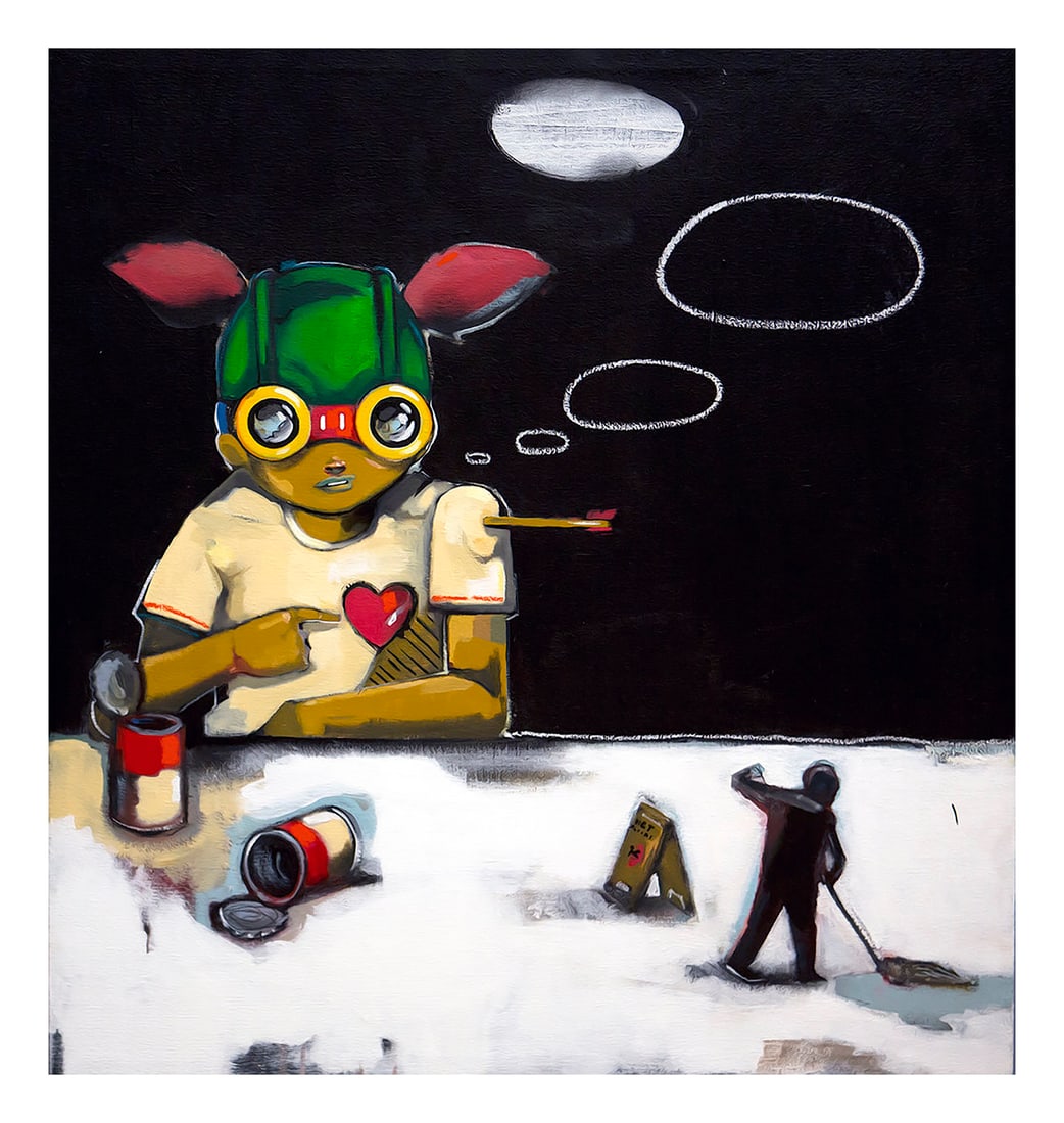 HEBRU BRANTLEY 'And We'll Drift Away' (2015) Hardcover Book + Case: And We'll Drift Away by Hebru Brantley, 2015 12 x 12 x 1 Inches 30.5 x 30.5 x 2.5 Centimeters First Edition hardcover book + case featuring decades of Brantley's unique artwork. Full-color photos and