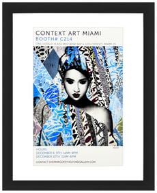 HUSH 'Faces I' (2022) Original (framed) Show Card