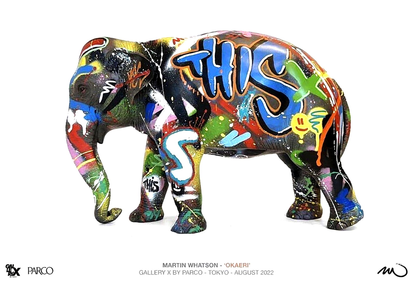 MARTIN WHATSON x Gallery X 'Elephant' (2023) Original Show Poster (1 of 8)