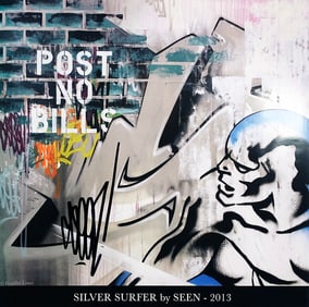 SEEN 'Silver Surfer' (2021) Screen Print Poster