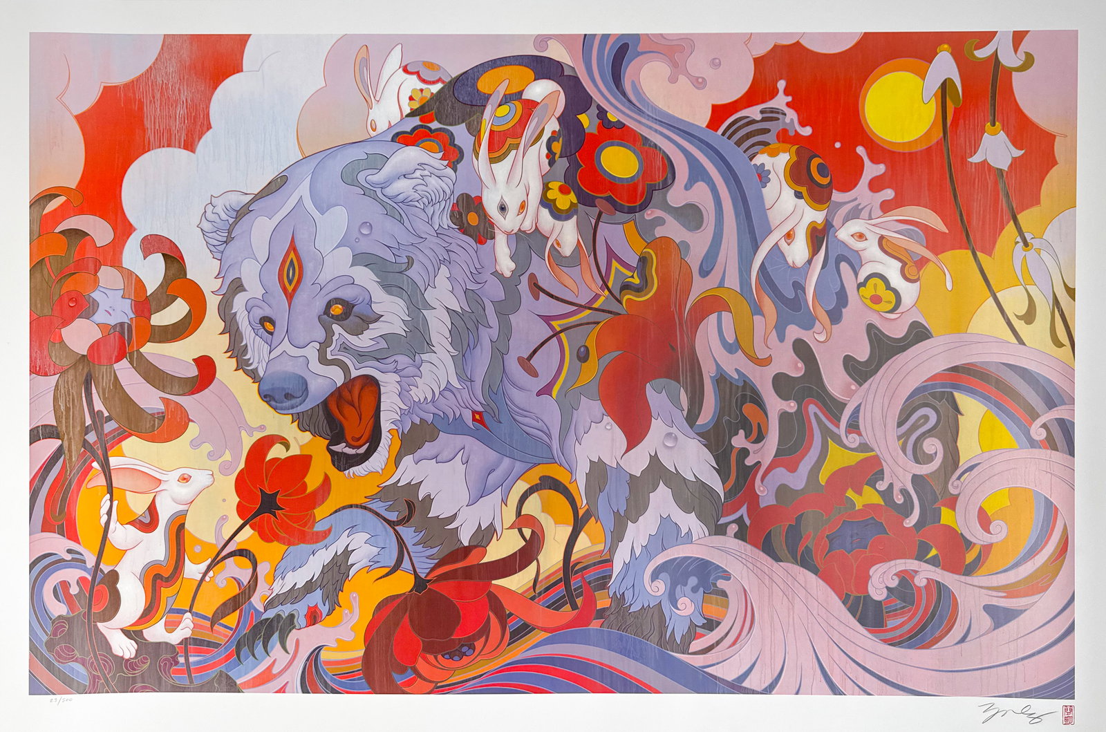 JAMES JEAN 'Bear' Lithograph Print (1 of 7)