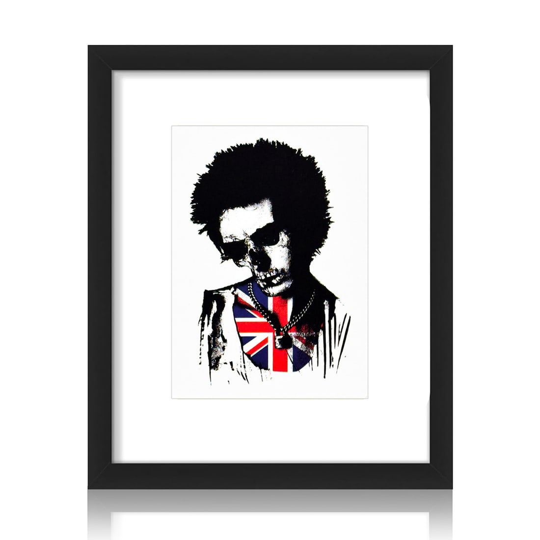 PAUL INSECT x POW 'Dead Sid' (2006) Rare Original (framed) Postcard (1 of 8)