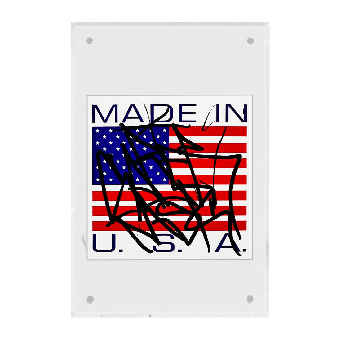 SABER 'Made in the U.S.A.' (2024) Hand-Signed Sticker Framed Display (1 of 5)