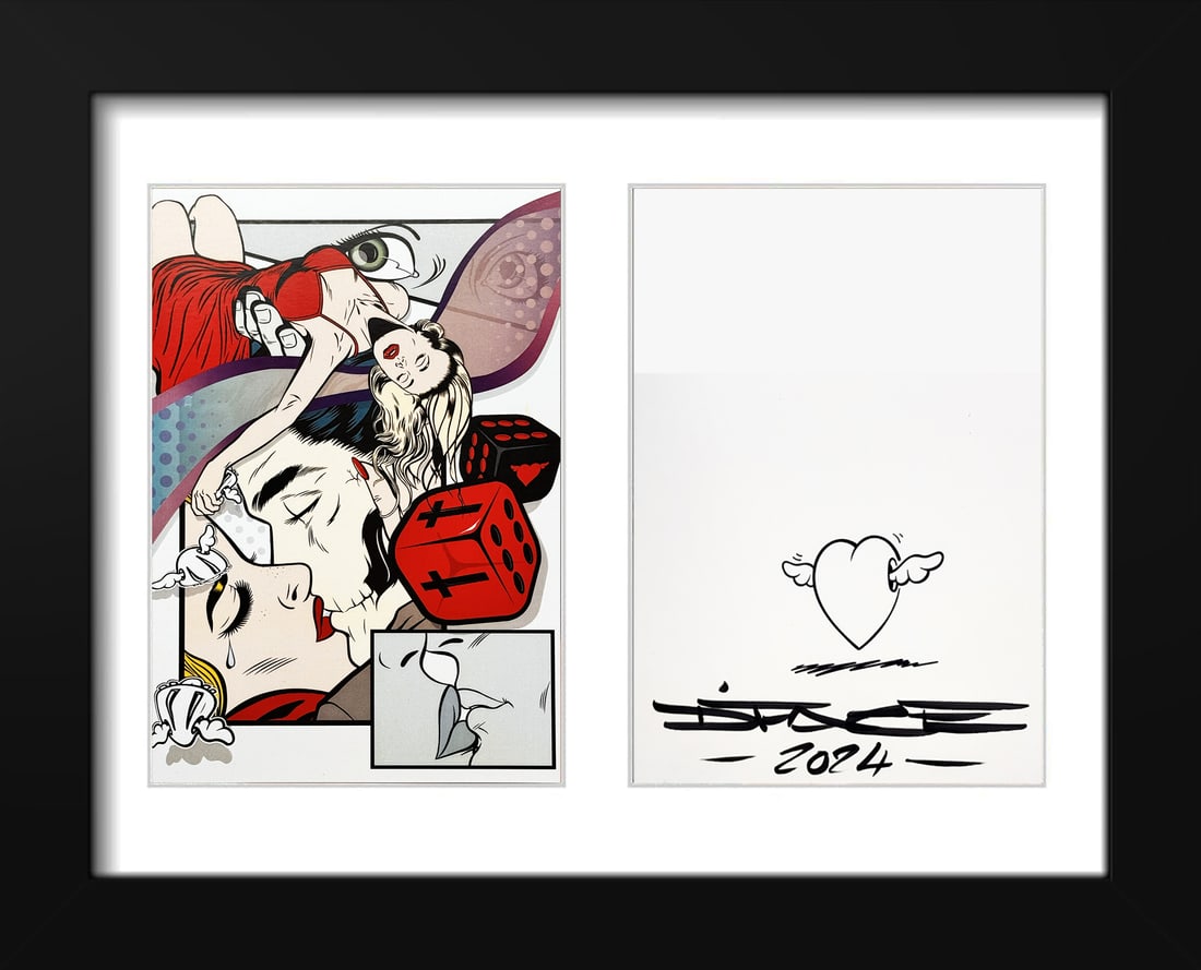 D*FACE 'Lucky in Love' (2024) RARE Hand-Signed Framed Valentine's Card (1 of 10)