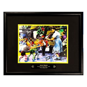 WIZARD of OZ 'Lollipop Kid: Jerry Maren' (2004) Custom Framed Signed Photo