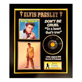 ELVIS PRESLEY 'Don't Be Cruel' (1956) Custom Framed 45 EP