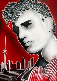 SERGIO DEANDA 'Elvis Presley' (2016) Hand-Painted Original on Aluminum