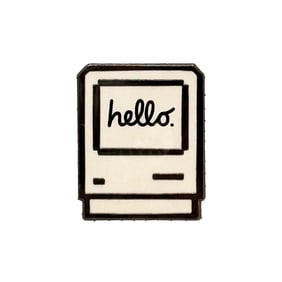 APPLE x LITTLE SHOP of PINS 'Hello Macintosh' (2019) 3D Enamel Pin