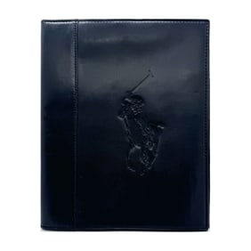 POLO by RALPH LAUREN 'iPad 6 Case' (2018) Logo Black Leather Folder