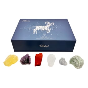 FAIVYKYD 'Aries Crystals Gift Set' (2020) Zodiac Birthday Healing Stones