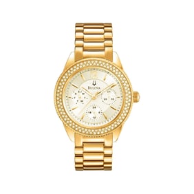 BULOVA 'Swarovski' (2015) *NEW* Women's Crystal Multifunction Watch