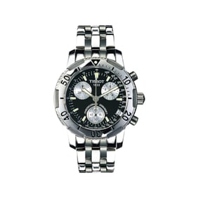 TISSOT 'PRS 200 Silver Eyes' (2004) Men's Stainless Steel Chronograph Watch