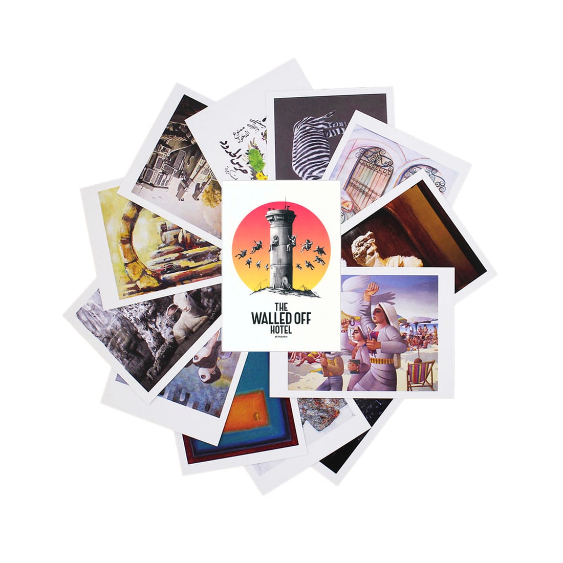 BANKSY 'Walled Off Hotel' (2017) Original Postcard Set (1 of 20)