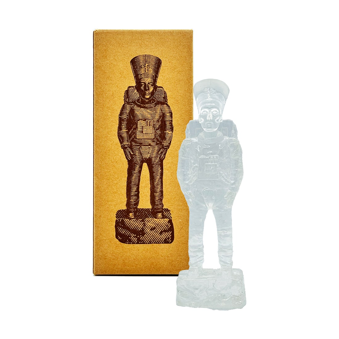 IMBUE 'Ancient Astronaut Nefertiti' (2024) Designer Resin Art Figure (crystal): 'Ancient Astronaut Nefertiti' by Imbue, 2024 A new, distinctive reimagining of the artist's popular figure series, beginning in 2020. Crystal variant. 5.65 x 2 x 2 Inches 14.4 x 5 x 5 Centimeters 7