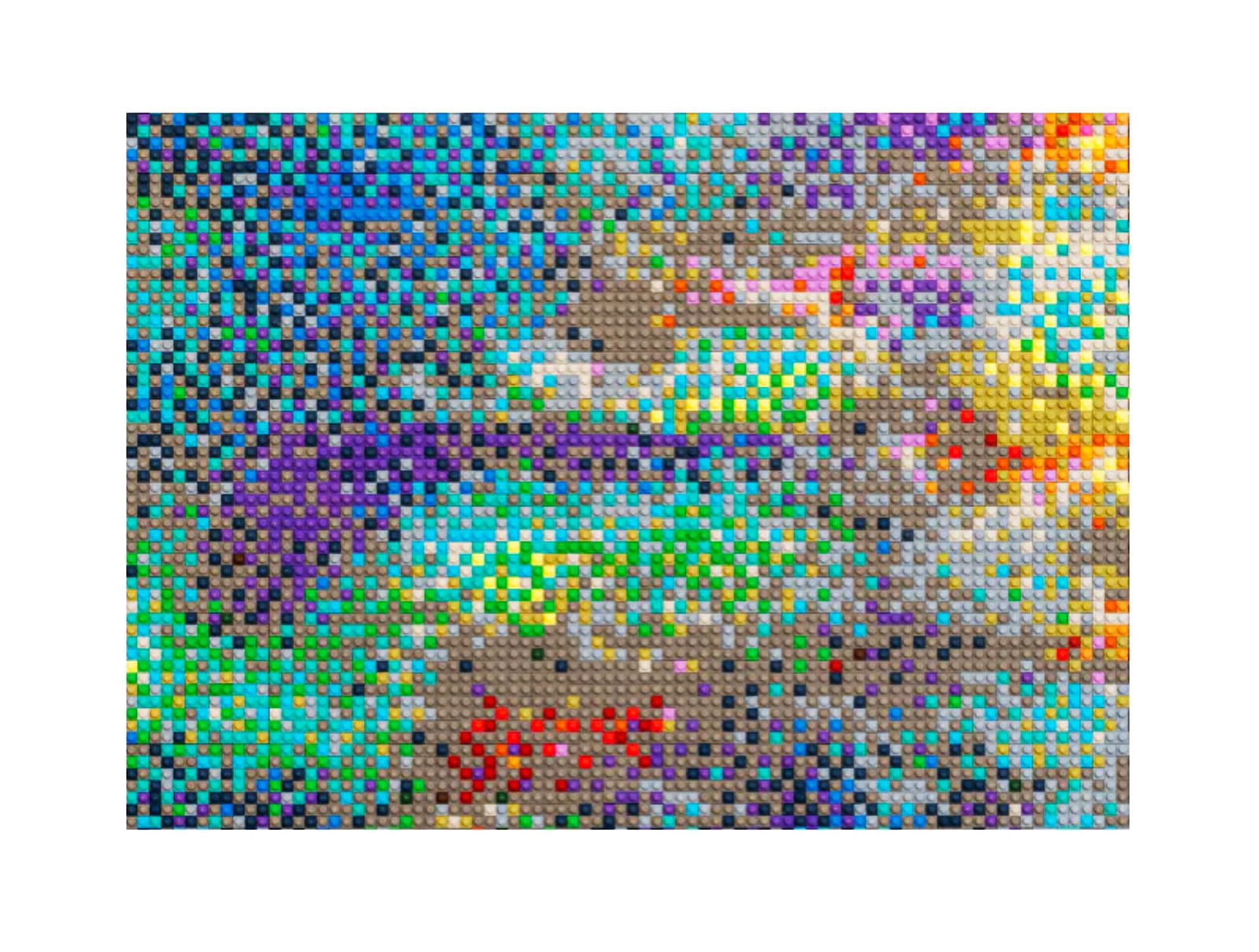 AI WEIWEI 'Making Sense: Water Lillies #1' Museum Show Print: 'Detail of Water Lillies #1' by Ai Weiwei, 2023 Exhibition print from the artist's 'Making Sense' show at Design Museum, London. 11.8 x 16 Inches 30 x 40 Centimeters Archival pigment print on 240